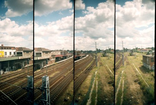 photo lomographie, Le train, de Berlin � Haffelberg