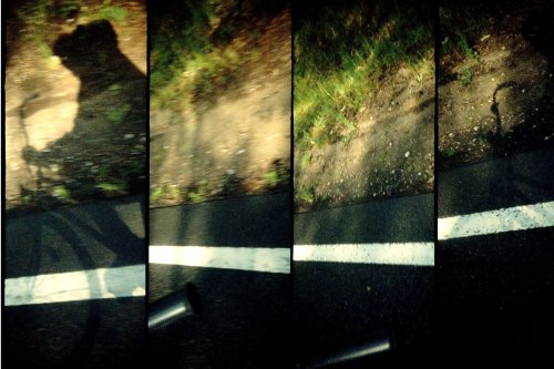 photo lomographie, Velo sur les routes de l'Elbe
