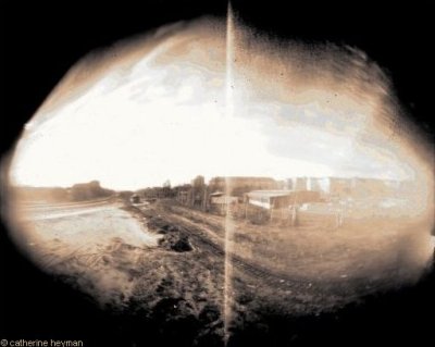 Pinhole, Berlin en photos; De l'autre cot� du pont langenscheidtstrass..
