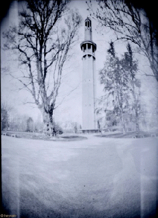 Photo pinhole en Isre, La tour Perret pour l'expo universelle de Grenoble