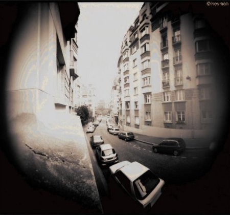 Pinhole, De la fenetre du 1er �tage du 10, rue Le Dantec dans le 13eme. Une vie ici � Paris