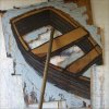 1, bodenlos, 2007, Mischtechnik, 290x225x90